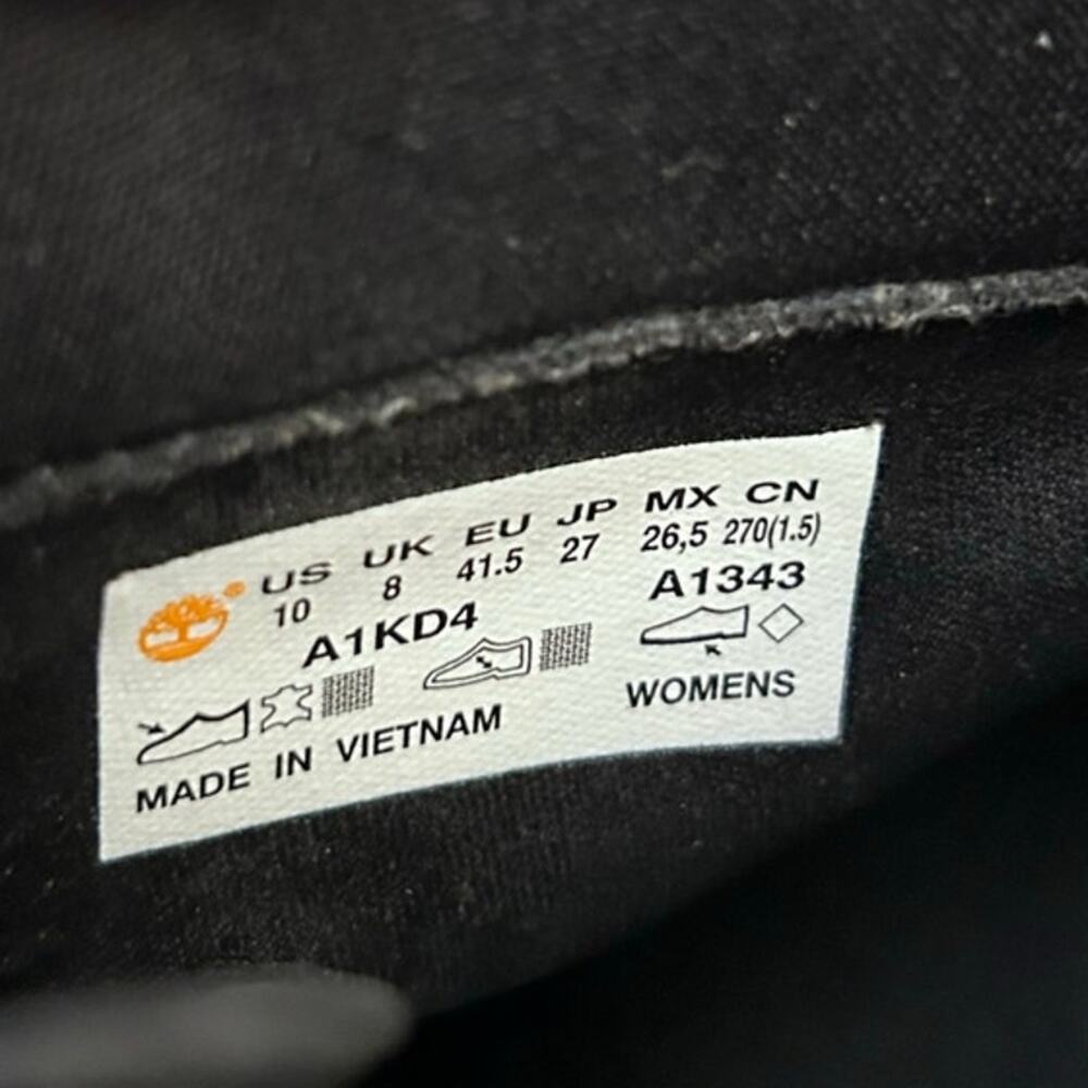 Timberland Women's Camdale Field High Heel Boot Black Nubuck Size 10 - Picture 5 of 11